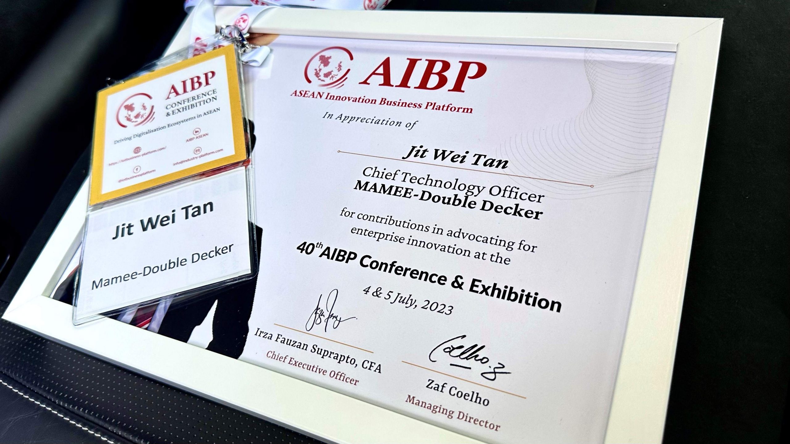 Chief Technology Officer, a Key Feature at the 40th ASEAN Innovation Business Platform (AIBP) Conference & Exhibition Malaysia, KL!